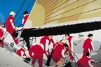 Costa, James, Farbserigraphie "Tokio", sign., betitelt, num. 14/25, 69 x 100 cm, R.