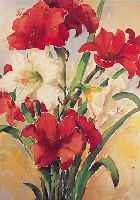 LäUBIN, HANS, 1904 PFORZHEIM-1982, SCHüLER DER AKADEMIE KARLSRUHE, HIER: BLUMENSTILLEBEN, MEHRFARBIGES AQUARELL AUF PAPIER, ...