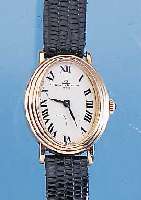 BAUME & MERCIER DAMENARMBANDUHR, REF.-NR. 58361, SCHWEIZ UM 1972, GG 585/000, BODEN GE- DR., MINERALFLACHGL., EMAILFARB. KONTRASTZIF- FERBL., IM ...