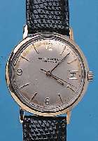 GIRARD PERREGAUX HERRENARMBANDUHR GYROMATIC, REF.-NR. 7337801, SCHWEIZ/USA UM 1964, GG- FILLED, EINSCHALENGEH., BLATT ZUM RAND L. FL.,17 ST., ...