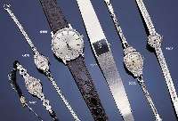MIDO DAMENGOLDBANDUHR AUTOMATIK, REF.-NR. 6489506, SCHWEIZ UM 1967, WG 750/000, AUFWEND.GESAMTVERARB., AUF LüNETTE U. WG-BANDGL. 8/8 DIAMANTEN ...