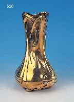 VASE, ENTWURF VAN DE VELDE, UM 1902, MESSINGGUß POLIERT, STILTYP. ENTWURF, VELDE- SIGNET, H. 23 CM, SAMMELWüRDIG, MUSEAL, AM BODEN NUM. ...