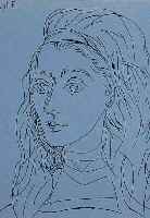 PICASSO, PABLO, VIER LINOLSCHNITTE, HATJE- VERLAG STUTTGART 1962, JE CA. 37 X 32 CM (BL.-GRößE), PP
