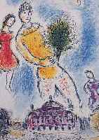 CHAGALL, MARC, DREI FARBOFFSETS AUS DLM, ED. ARTE MAEGHT PARIS 1981, JE CA. 33 X 21 CM, PP