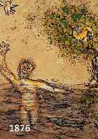 CHAGALL, MARC, DIE FLUTEN VERSCHLINGEN ODYSSEUS, FARBOFFSET AUS DIE ODYSEE, ED. DACO STUTTGART 1989, CA. 37 X 29 CM, PP