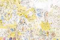 DUFY, RAOUL, HISTOIRE DE L'ELECTRICITé, FARBLITHOGRAPHIE, DOPPELBLATT MIT BUGFALTE, CA. 29 X 47 CM, PP