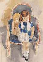 PASCIN, JULES, ZWEI FARBLITHOGRAPHIEN: JEANINE UND MARCELLA A LA CHEMISE BLEU, AUS ANDRé WARNOD: PASCIN, ED. ;OURLOT, A. SAURET PARIS 1954, ...