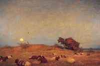KAPPSTEIN, CARL FRIEDRICH, BERLIN 1869-1933, ABENDSTIMMUNG MIT RUHENDEN KüHEN IN WEITER LANDSCHAFT, ÖL/LWD, RE. U. SIGN., CA. 70 X 100 CM, R.