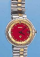 FERRARI HERRENARMBANDUHR FORMULA, REF.-NR. 21960897, SCHWEIZ UM 1987, EDELST., ASYMETR. GEH.-ANORDNUNG, MATT., BODEN GEDR., SAPHIR- FLACHGL., ...