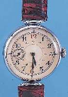HERRENARMBANDUHR, SOWIETUNION UM 1940, SO- GEN. NOTPRODUKTION WäHREND DES I. WELTKRIEGES,M. EINGEB. TASCHENUHRWERK, METALLGEH. ...