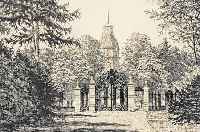 DöRR, FERDINAND, 1880 BAD DüRRHEIM-1968 KARLS-RUHE, SCHüLER DER AKADEMIE KARLSRUHE BEI WALTER CONZ, HIER: DER SCHLOßGARTEN IN KARLS- RUHE, ...