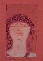 FUCHS, ERNST, PROF., HECKENROSE, LITHOGRA- PHIE, BEZ.: 2. ZUSTAND, EINES VON ZWEI FARBEN,HANDSIGNIERT, AUF ROTBRAUNEM PAPIER, CA. 14,3 X 8,3 CM