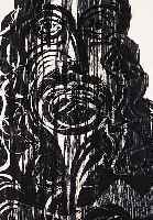 GRIESHABER, HAP, BILDNIS DES ALBRECHT DüRER, HOLZSCHNITT VON 1972, SEITLICH RECHTS HANDSIGN., CA. 44 X 30 CM