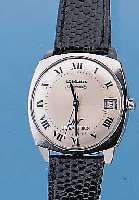 LONGINES HERRENARMBANDUHR ULTRACHRON, REF.- NR. 7851/1, SCHWEIZ UM 1968, EDELST.-EINSCHA- LENGEH., GET. A-WELLE, VERS. KONTRASTZIFFERBL.17 ST., ...