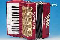 ZIEHARMONIKA, WALTER SPECIAL 40, HAGSTROM, WOHL 50/60ER JAHRE, ROTES KUNSSTOFFGEHäUSE, ALTERSSPUREN