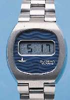 KONVOLUT 3X DUGENA HERRENARMBANDUHREN, AUS LAGERBEST. NACH GESCHäFTSAUFG. UNGETR., EDELSTAHL, EDELST.-BäNDER, DIGIT. LCD-ANZ., ...
