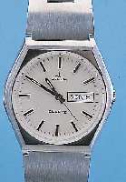 KONVOLUT 3X DUGENA HERRENARMBANDUHREN, HIGH-TECH-QUARTZWERK M. SEK.-TAKT U. DAT., 2X M. TAG-ANZ., EDELSTAHL, EDELST.-BäNDER, AUS ...