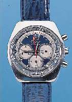 ZENITH ARMBANDCHRONOGRAPH EL PRIMERO, REF.- NR. 53031, SCHWEIZ UM 1971, EDELST., BODEN GE-DR., GLAS PROVIS. ERS., PULSATIONS- U. TACHY- ...