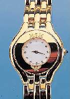 MCM HERRENARMBANDUHR, STAHL VERGOLDET, HIGH-TECH-QUARTZWERK, ETA 980 003. INCL. ORIG. GLIEDERBD., ZIFFERBL. M. ZIRKONIABESATZ, BAT. ERNEUERT, ...