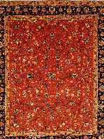 Täbriz fein,Persien ca 248 x 200 cm. Korkwolle mit Seide.ca 500.000 Kn/qm.