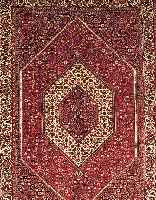 Bidjar,Persien ca 200 x 137 cm. Flor Wolle.