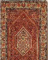 Bidjar,Persien ca 335 x 70 cm. Flor Wolle.