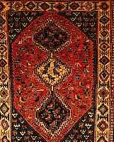 Yalameh,Persien ca 111 x 83 cm. Wolle auf Wolle.