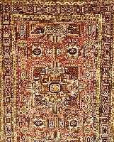 Ardabil,Persien ca 200 x 140 cm. Flor Wolle mit Seide.(Seiden Anteil ca 50 %)