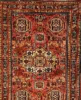 Ardabil,Persien ca 196 x 135 cm. Flor Wolle mit Seide.(Seiden Anteil ca 50 %).