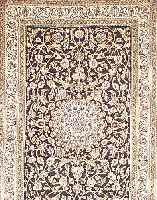 Nain,Persien ca 250 x 160 cm. Flor Wolle mit Seide.