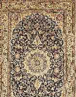Nain,Persien ca 266 x 159 cm. Flor Wolle mit Seide.