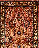 Sarogh,Persien ca 127 x 64 cm. Flor Wolle.