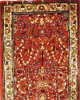 Sarogh,Persien ca 129 x 63 cm. Flor Wolle.