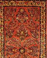 Sarogh,Persien ca 130 x 65 cm. Flor Wolle.