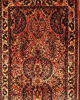 Sarogh,Persien ca 130 x 64 cm. Flor Wolle.