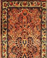 Sarogh,Persien ca 133 x 64 cm. Flor Wolle.