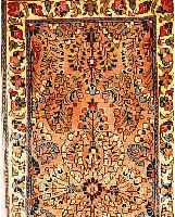 Sarogh,Persien ca 133 x 65 cm. Flor Wolle.