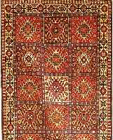 Yalameh,Persien ca 395 x 85 cm. Wolle auf Wolle.