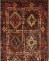 Yalameh,Persien ca 203 x 80 cm. Wolle auf Wolle.