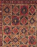 Yalameh,Persien ca 288 x 203 cm. Wolle auf Wolle.