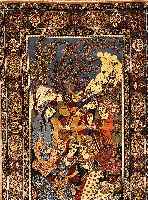 Esfahan fein,Persien ca 166 x 106 cm. Korkwolle m.u.auf Seide.ca 900.000 Kn/qm.