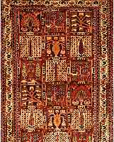 Bachtiar,Persien ca 153 x 104 cm. Flor Wolle.