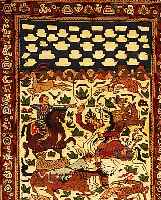 Bachtiar,Persien ca 140 x 107 cm. Flor Wolle.