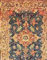 Ardabil,Persien ca 278 x 202 cm. Flor Wolle.(Pflanzenfarben)