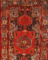 Taleghan,Persien ca 230 x 140 cm. Flor Wolle.