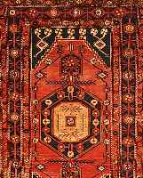 Chamseh,Persien ca 210 x 130 cm. Flor Wolle.
