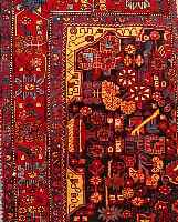 Wagireh,Nahawand,Persien ca 150 x 100 cm. Flor Wolle.