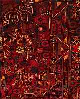 Wagireh,Nahawand,Persien ca 125 x 90 cm. Flor Wolle.