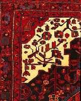 Wagireh,Nahawand,Persien ca 110 x 100 cm. Flor Wolle.