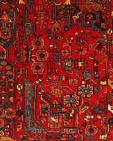 Wagireh,Nahawand,Persien ca 115 x 92 cm. Flor Wolle.